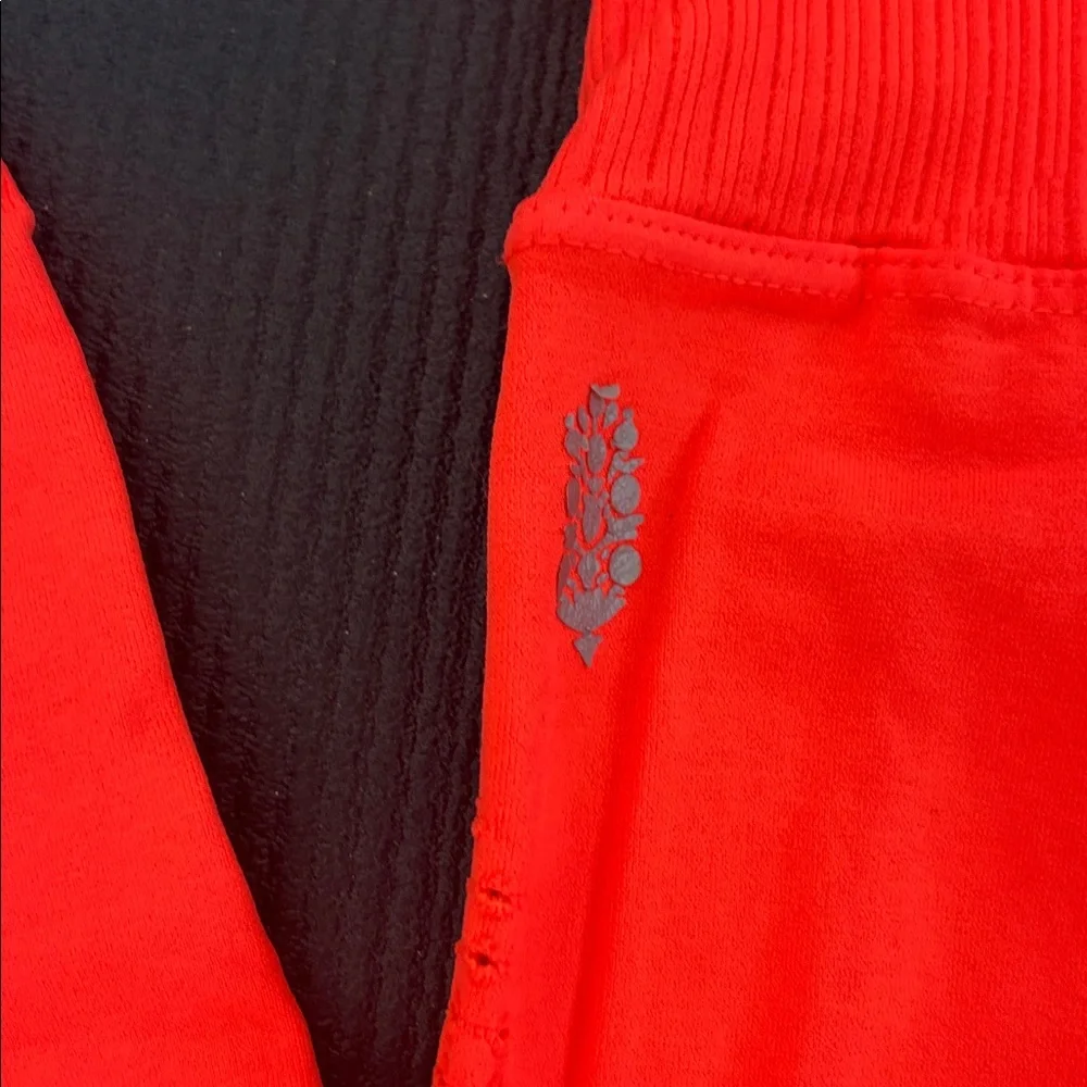 FP Movement by Free People Coral Red Seamless Jumpsuit Romper - Picture 4 of 7